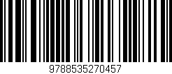 Código de barras (EAN, GTIN, SKU, ISBN): '9788535270457'