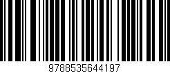 Código de barras (EAN, GTIN, SKU, ISBN): '9788535644197'