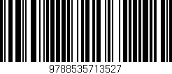 Código de barras (EAN, GTIN, SKU, ISBN): '9788535713527'