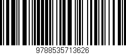 Código de barras (EAN, GTIN, SKU, ISBN): '9788535713626'