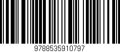 Código de barras (EAN, GTIN, SKU, ISBN): '9788535910797'