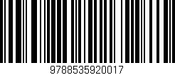 Código de barras (EAN, GTIN, SKU, ISBN): '9788535920017'