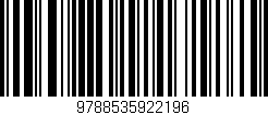 Código de barras (EAN, GTIN, SKU, ISBN): '9788535922196'