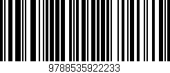 Código de barras (EAN, GTIN, SKU, ISBN): '9788535922233'