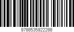Código de barras (EAN, GTIN, SKU, ISBN): '9788535922288'