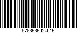 Código de barras (EAN, GTIN, SKU, ISBN): '9788535924015'
