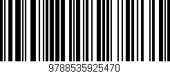 Código de barras (EAN, GTIN, SKU, ISBN): '9788535925470'