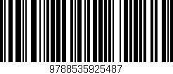 Código de barras (EAN, GTIN, SKU, ISBN): '9788535925487'