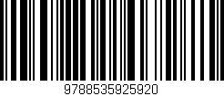 Código de barras (EAN, GTIN, SKU, ISBN): '9788535925920'