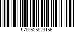 Código de barras (EAN, GTIN, SKU, ISBN): '9788535926156'