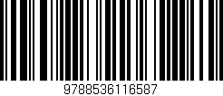 Código de barras (EAN, GTIN, SKU, ISBN): '9788536116587'