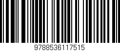 Código de barras (EAN, GTIN, SKU, ISBN): '9788536117515'