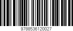 Código de barras (EAN, GTIN, SKU, ISBN): '9788536120027'