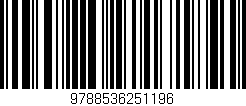 Código de barras (EAN, GTIN, SKU, ISBN): '9788536251196'