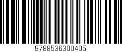 Código de barras (EAN, GTIN, SKU, ISBN): '9788536300405'