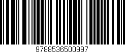 Código de barras (EAN, GTIN, SKU, ISBN): '9788536500997'