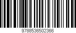 Código de barras (EAN, GTIN, SKU, ISBN): '9788536502366'