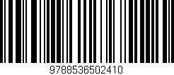 Código de barras (EAN, GTIN, SKU, ISBN): '9788536502410'