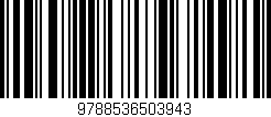 Código de barras (EAN, GTIN, SKU, ISBN): '9788536503943'
