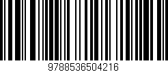Código de barras (EAN, GTIN, SKU, ISBN): '9788536504216'