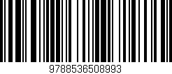 Código de barras (EAN, GTIN, SKU, ISBN): '9788536508993'