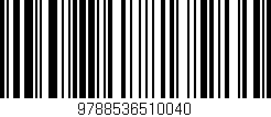 Código de barras (EAN, GTIN, SKU, ISBN): '9788536510040'