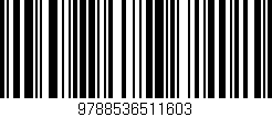 Código de barras (EAN, GTIN, SKU, ISBN): '9788536511603'