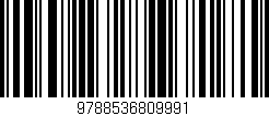 Código de barras (EAN, GTIN, SKU, ISBN): '9788536809991'