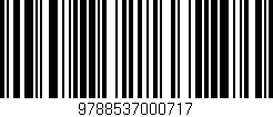 Código de barras (EAN, GTIN, SKU, ISBN): '9788537000717'