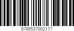 Código de barras (EAN, GTIN, SKU, ISBN): '9788537002117'