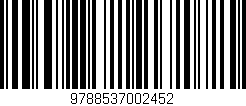 Código de barras (EAN, GTIN, SKU, ISBN): '9788537002452'