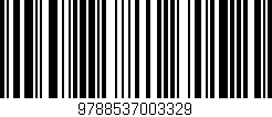 Código de barras (EAN, GTIN, SKU, ISBN): '9788537003329'