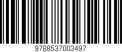 Código de barras (EAN, GTIN, SKU, ISBN): '9788537003497'