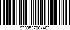Código de barras (EAN, GTIN, SKU, ISBN): '9788537004487'