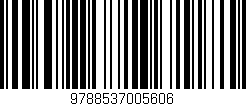 Código de barras (EAN, GTIN, SKU, ISBN): '9788537005606'