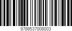 Código de barras (EAN, GTIN, SKU, ISBN): '9788537008003'