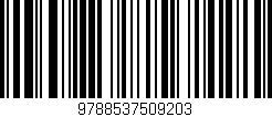 Código de barras (EAN, GTIN, SKU, ISBN): '9788537509203'