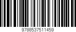 Código de barras (EAN, GTIN, SKU, ISBN): '9788537511459'