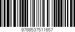 Código de barras (EAN, GTIN, SKU, ISBN): '9788537511657'