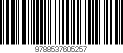 Código de barras (EAN, GTIN, SKU, ISBN): '9788537605257'
