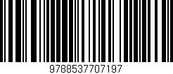 Código de barras (EAN, GTIN, SKU, ISBN): '9788537707197'