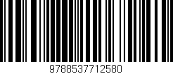 Código de barras (EAN, GTIN, SKU, ISBN): '9788537712580'