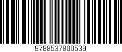 Código de barras (EAN, GTIN, SKU, ISBN): '9788537800539'