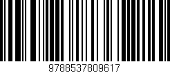 Código de barras (EAN, GTIN, SKU, ISBN): '9788537809617'