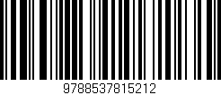 Código de barras (EAN, GTIN, SKU, ISBN): '9788537815212'
