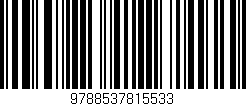 Código de barras (EAN, GTIN, SKU, ISBN): '9788537815533'