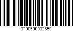 Código de barras (EAN, GTIN, SKU, ISBN): '9788538002659'