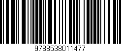 Código de barras (EAN, GTIN, SKU, ISBN): '9788538011477'