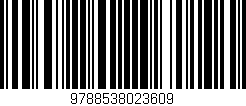 Código de barras (EAN, GTIN, SKU, ISBN): '9788538023609'
