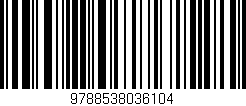 Código de barras (EAN, GTIN, SKU, ISBN): '9788538036104'